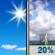 Today: Sunny then Slight Chance Showers And Thunderstorms
