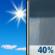 Today: Sunny then Scattered Rain Showers