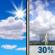Wednesday: A slight chance of rain showers between 2pm and 4pm, then a chance of showers and thunderstorms between 4pm and 5pm, then a slight chance of showers and thunderstorms. Mostly sunny, with a high near 88. Southwest wind 6 to 13 mph. Chance of precipitation is 30%. New rainfall amounts less than a tenth of an inch possible. Wednesday: Mostly Sunny then Chance Showers And Thunderstorms